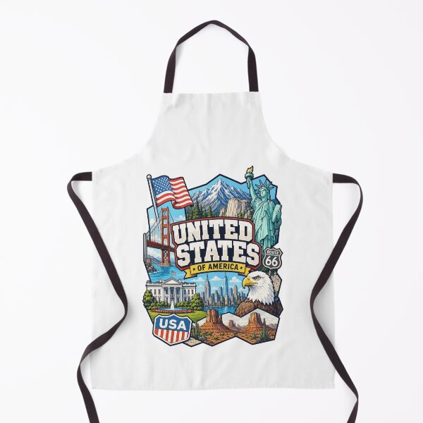 Item preview, USA Adventure Landmarks Graphic Tee designed and sold by EdwinkOne.