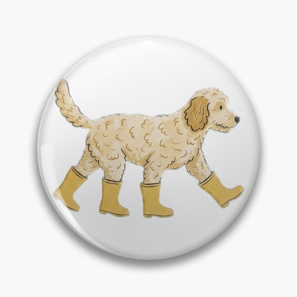Item preview, Goldendoodle in rainboots designed and sold by masternanii.