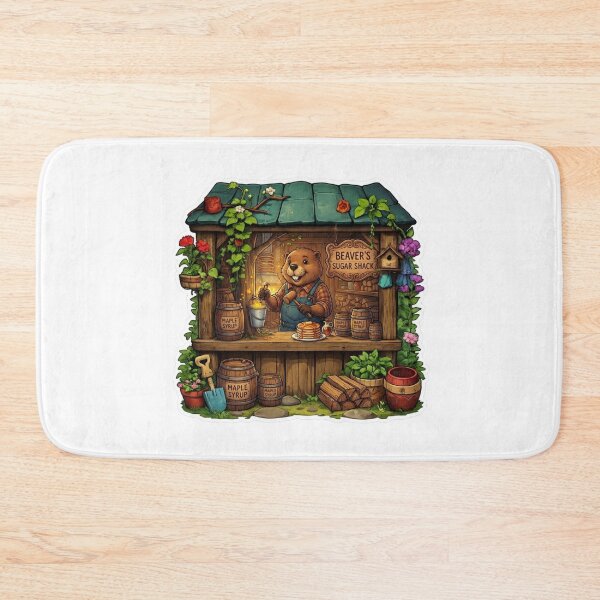 Item preview, Beaver's Sugar Shack | Maple Syrup Stand | Cozy Woodland Pancake Shop | Cute Beaver Baker | Cottagecore Forest Market | Breakfast Lover Gift designed and sold by MrDev.