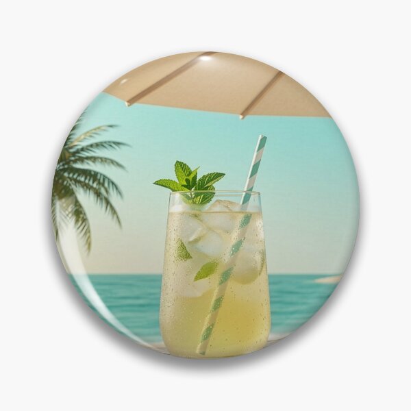 Item preview, Refreshing summer cocktail on a wooden table at a tropical beach resort. designed and sold by gaohao1.