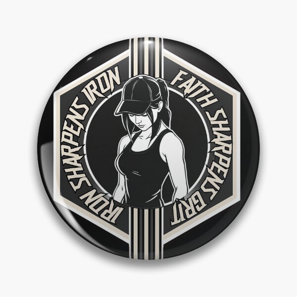 Item preview, Iron Sharpens Iron Faith Sharpens Grit | Christian Women Gym designed and sold by Bezuiden.