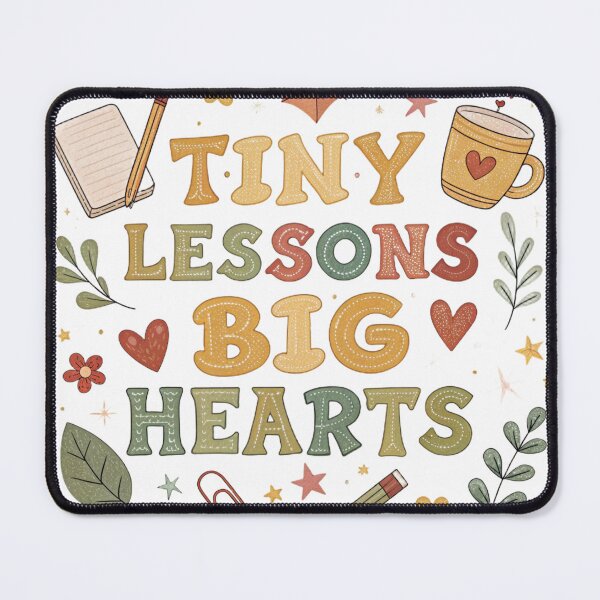 Item preview, Tiny Lessons Big Hearts Teacher Appreciation Design designed and sold by KHCreative2025.