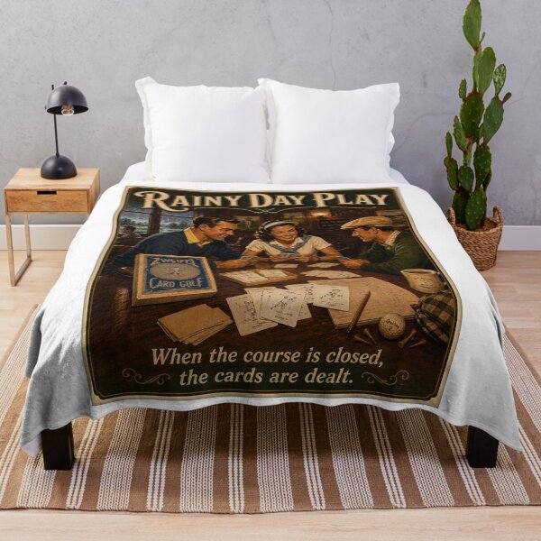 Item preview, Vintage Card Golf Clubhouse Art with Retro Golfer Quote designed and sold by TerScott.