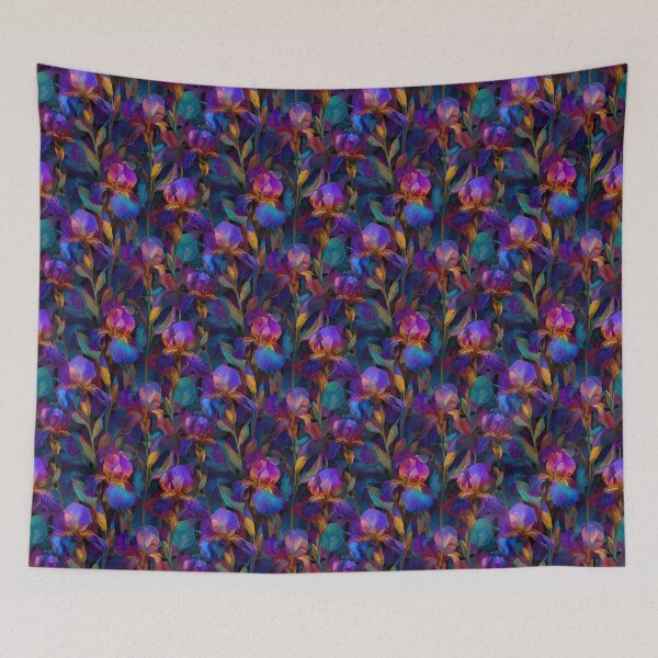 Item preview, Purple Bearded Irises designed and sold by Boddicca.