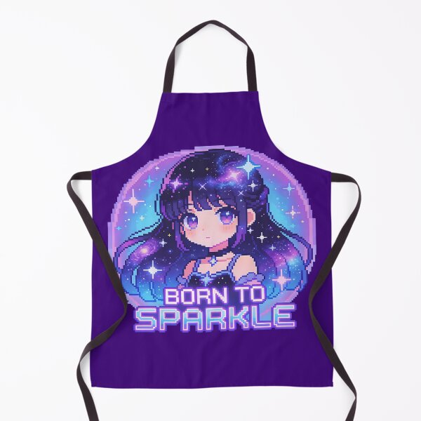 Item preview, Born To Sparkle - Kawaii Galaxy Anime Girl Pixel Art designed and sold by PotionPixelArt.
