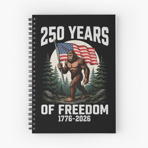 Item preview, Bigfoot America 250 Years of Freedom, Patriotic Sasquatch Holding USA Flag 1776–2026 Independence Day  designed and sold by Zizo-DR44.