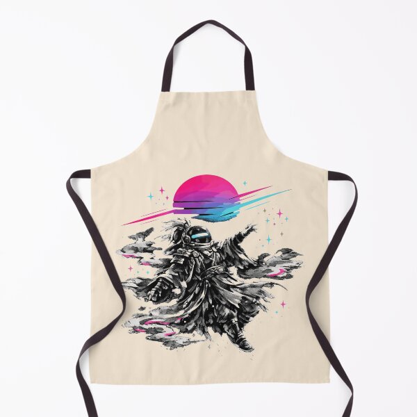 Item preview, Neon Retro Synthwave Sumi-E Ancient Spaceman designed and sold by KungPowUnicorn.