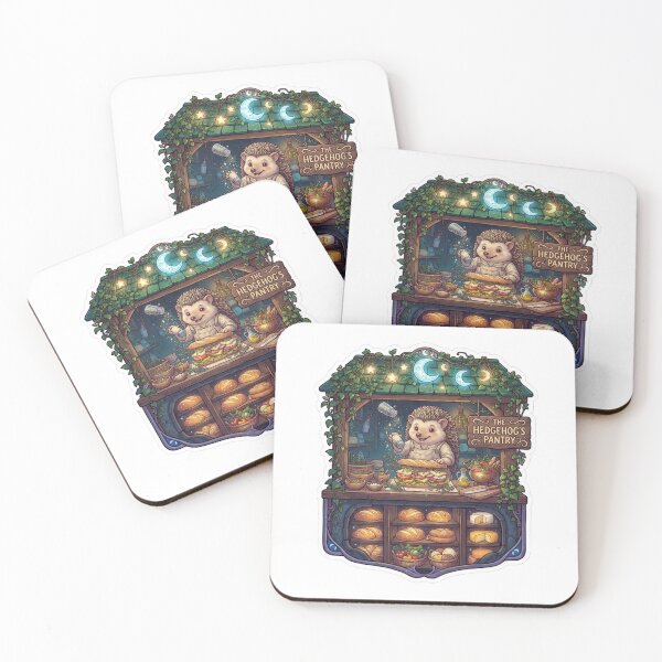 Item preview, The Hedgehog's Pantry | Cozy Sandwich Shop | Woodland Bakery & Deli | Cute Forest Hedgehog | Cottagecore Kitchen | Whimsical Sticker designed and sold by MrDev.