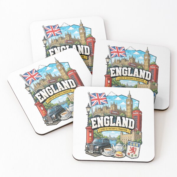 Item preview, England Adventure Landmarks Graphic Tee designed and sold by AtuqStudio.