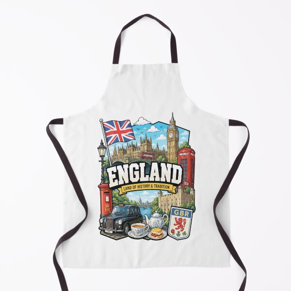 Item preview, England Adventure Landmarks Graphic Tee designed and sold by AtuqStudio.
