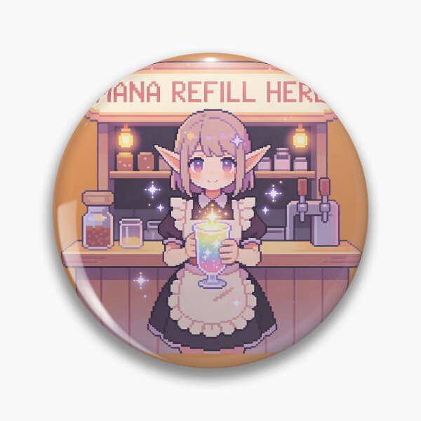 Item preview, Mana Refill Here - Cute RPG Elf Maid Pixel Art designed and sold by PotionPixelArt.
