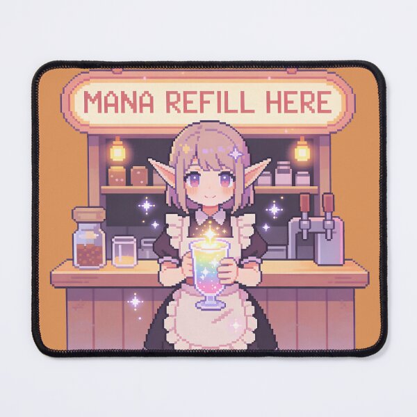Item preview, Mana Refill Here - Cute RPG Elf Maid Pixel Art designed and sold by PotionPixelArt.