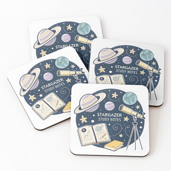 Item preview, Stargazer Study Notes Astronomy Sticker designed and sold by KHCreative2025.