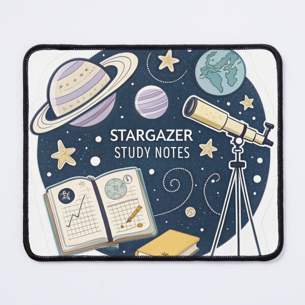 Item preview, Stargazer Study Notes Astronomy Sticker designed and sold by KHCreative2025.
