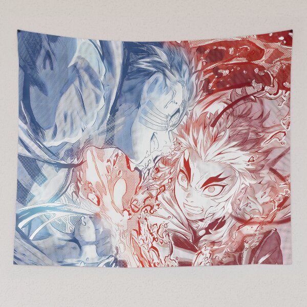 Item preview, Akaza Demon Slayer Retro Manga Contrast designed and sold by Williamhallano.