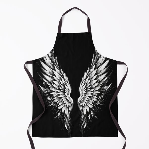 Item preview, Gothic Angel Wings – Black Ink Feather Modern Art designed and sold by lematworks.
