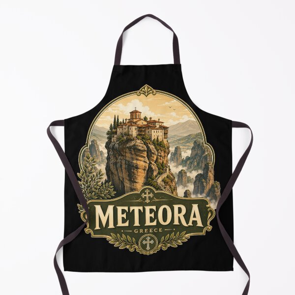Item preview, Meteora Monastery Greece Cliff Travel Design designed and sold by ArtsyExplorer.