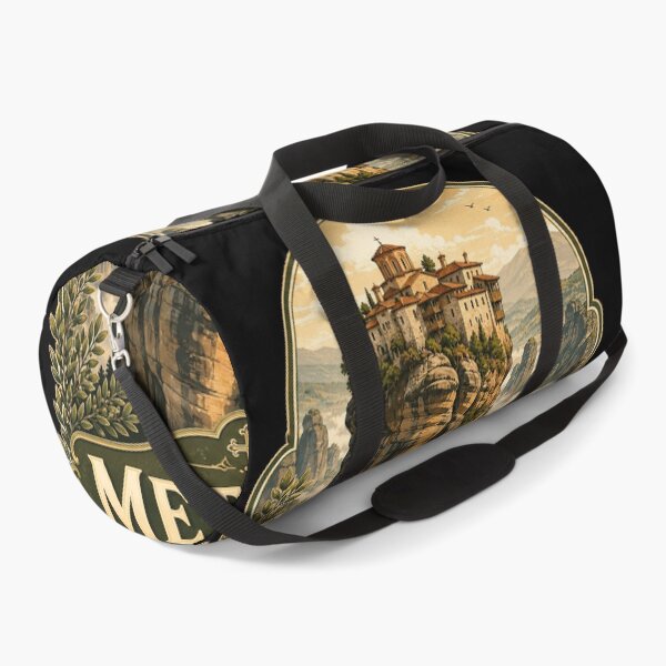 Item preview, Meteora Monastery Greece Cliff Travel Design designed and sold by ArtsyExplorer.