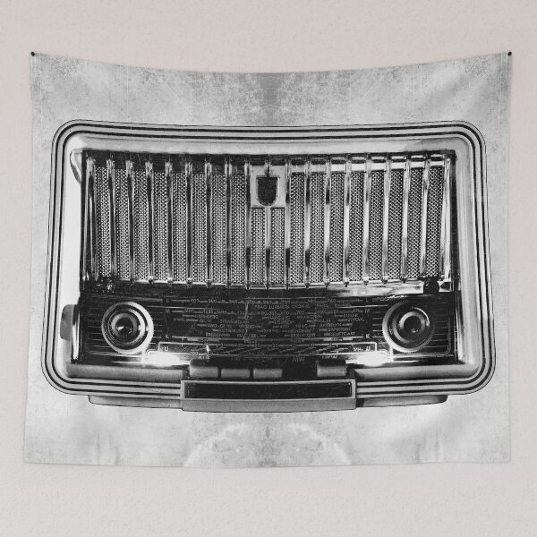 Item preview, Vintage 1950s Tube Radio European Dial designed and sold by Ghoul Enterprises.