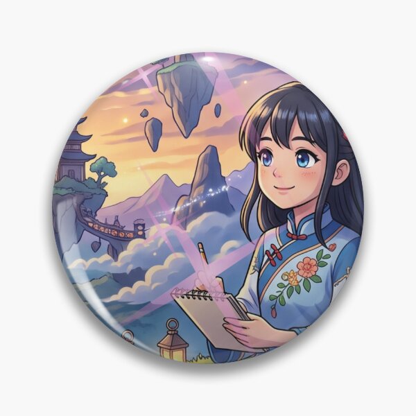 Item preview, Magical Anime Girl Reading Book Fantasy Night Sky designed and sold by rich-moda.