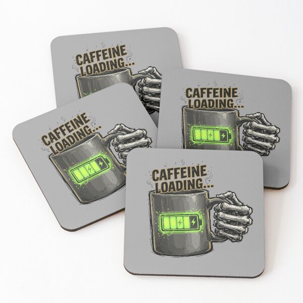 Item preview, Caffeine Loading Skeleton Hand Coffee Mug designed and sold by AvivaCreative.