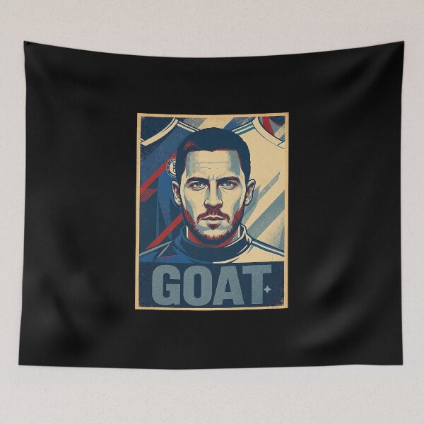 Item preview, Eden Hazard- G.O.A.T Typography designed and sold by delacerdaan.