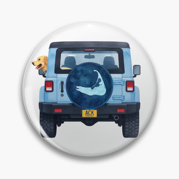 Item preview, ACK Bound: Blue Jeep and a Happy Lab designed and sold by Coastal Joy.
