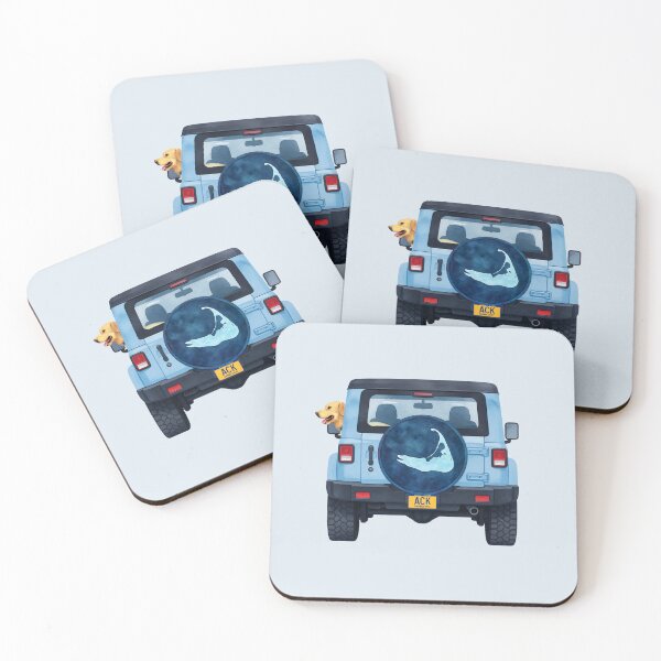 Item preview, ACK Bound: Blue Jeep and a Happy Lab designed and sold by Coastal Joy.
