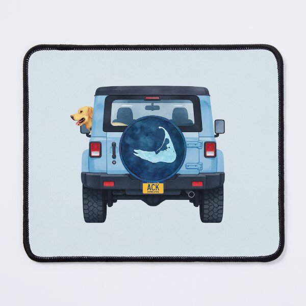 Item preview, ACK Bound: Blue Jeep and a Happy Lab designed and sold by Coastal Joy.