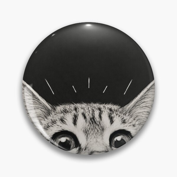 Item preview, Cute Peekaboo Cat Art | Curious Kitten Illustration | Minimalist Cat Wall Decor designed and sold by AbstractAuraArt.