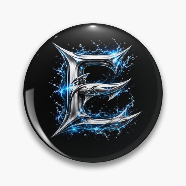 Item preview, Abyssal Finforge The Pisces Shark Letter E designed and sold by BlissBlvdShop.