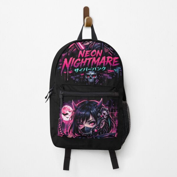 Item preview, Neon Nightmare — Cyberpunk Samurai Girl designed and sold by BemzCorner.