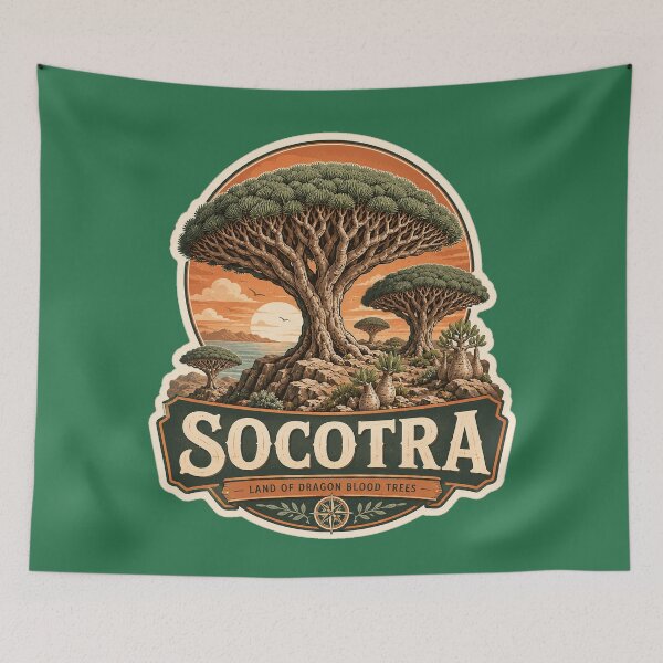 Item preview, Socotra Dragon Tree Island Nature Travel Design designed and sold by ArtsyExplorer.