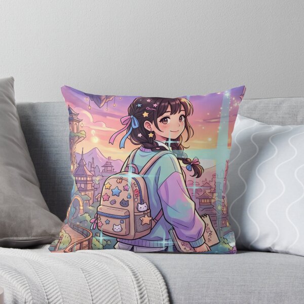 Item preview, Magical Anime Girl Fantasy Bridge Starry Night designed and sold by rich-moda.