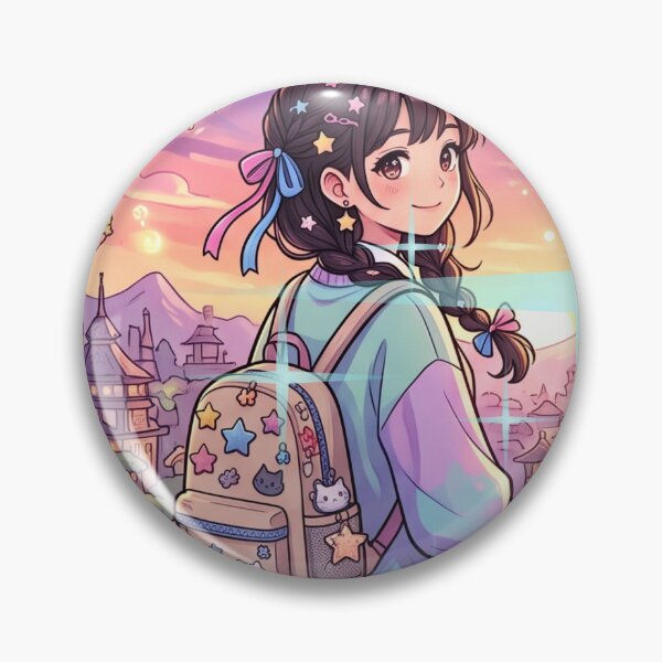 Item preview, Magical Anime Girl Fantasy Bridge Starry Night designed and sold by rich-moda.