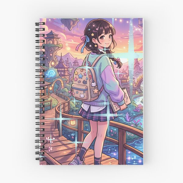 Item preview, Magical Anime Girl Fantasy Bridge Starry Night designed and sold by rich-moda.