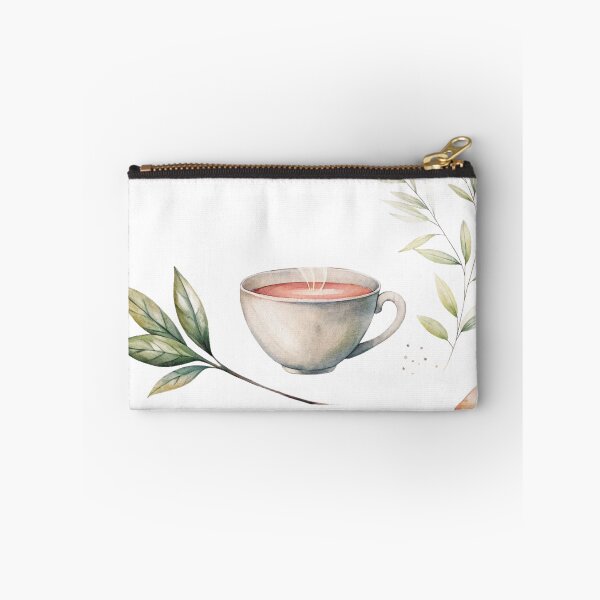 Item preview, Watercolor Botanical Tea Cup Illustration designed and sold by KHCreative2025.