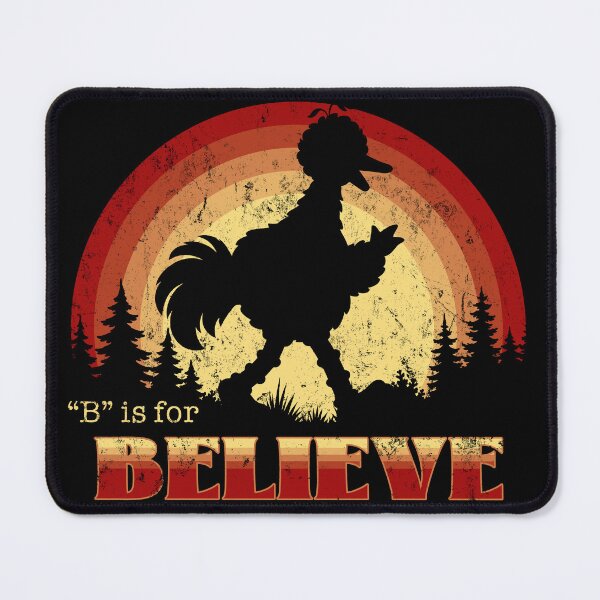 Item preview, Bigfoot Big Bird Silhouette | Cryptid Sesame Street Parody T-Shirt Red designed and sold by CrimsonLizard.