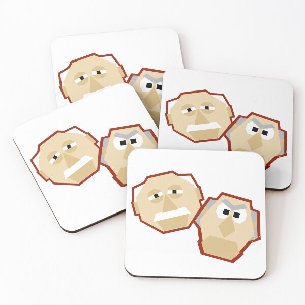 Item preview, Geometric Statler and Waldorf (version 2/2 - no background) designed and sold by Jessiwins19.