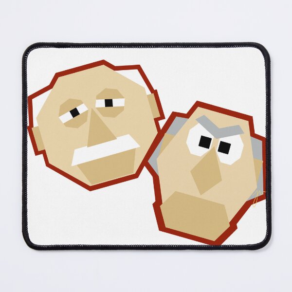 Item preview, Geometric Statler and Waldorf (version 2/2 - no background) designed and sold by Jessiwins19.