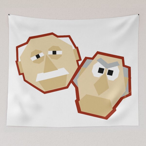 Item preview, Geometric Statler and Waldorf (version 2/2 - no background) designed and sold by Jessiwins19.