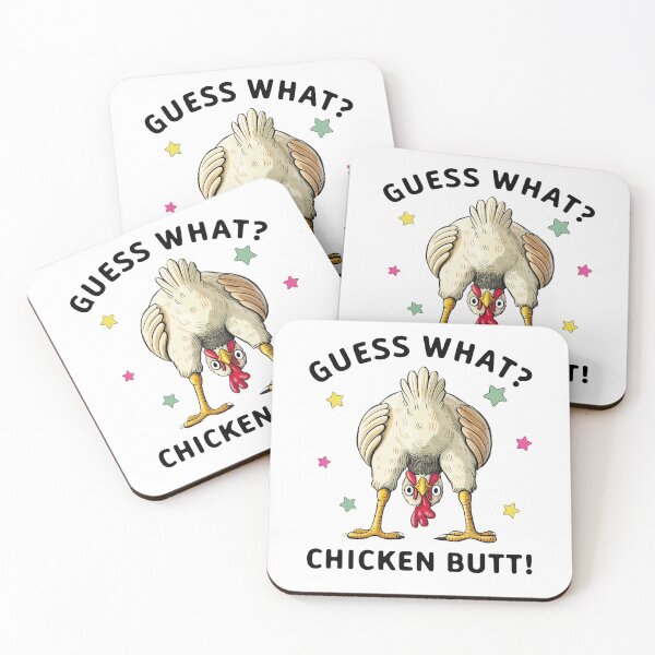 Item preview, Guess What Chicken Butt Funny Meme designed and sold by charoen-design.