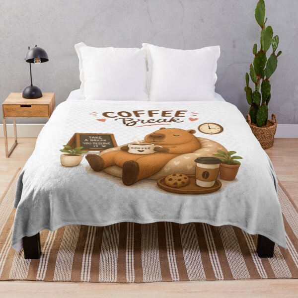 Item preview, Coffee Break Capybara | Cute Cozy Coffee Lover Kawaii Sticker designed and sold by coolpinkbox.