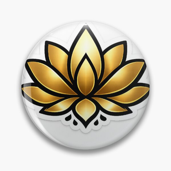 Item preview, Golden Lotus Minimal Sticker designed and sold by EPICSTORYTELLER.