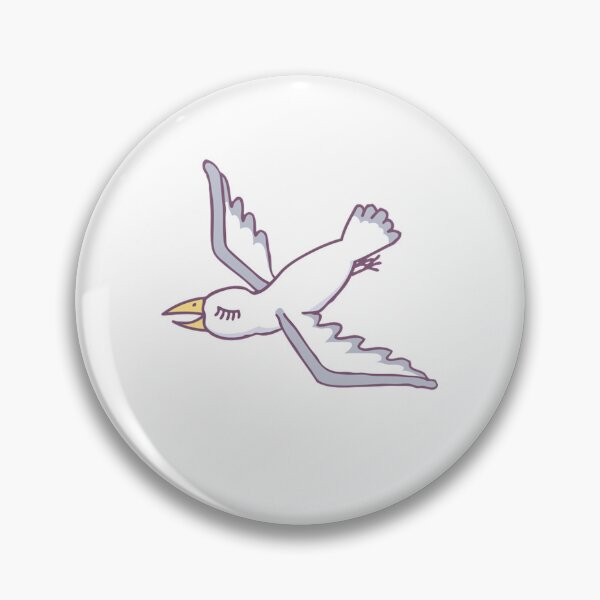 Item preview, Seagull Cartoon Doodle Cute Flying Sea Bird  designed and sold by DoodleDuder.