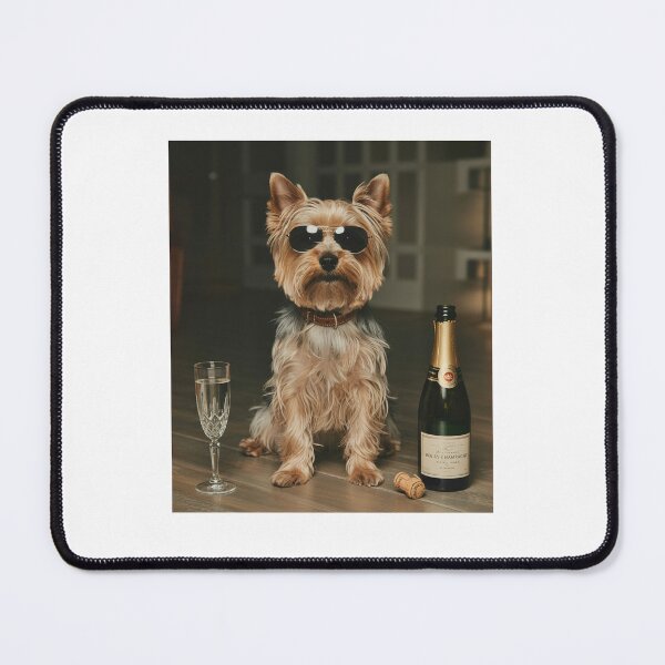 Item preview, Yorkie Drinking Wine Vintage designed and sold by charoen-design.