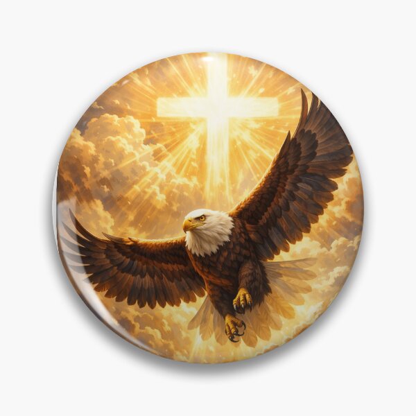 Item preview, Eagle Rising to the Cross – Glory & Light designed and sold by MastersDesignNk.