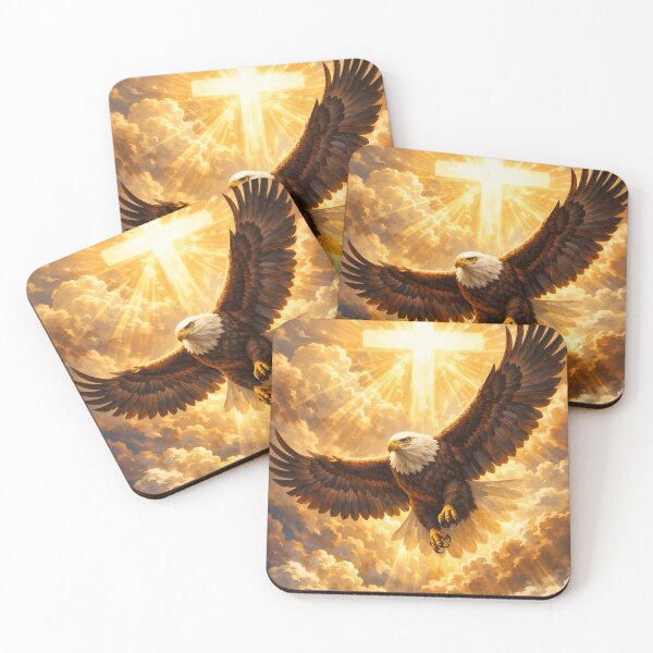 Item preview, Eagle Rising to the Cross – Glory & Light designed and sold by MastersDesignNk.