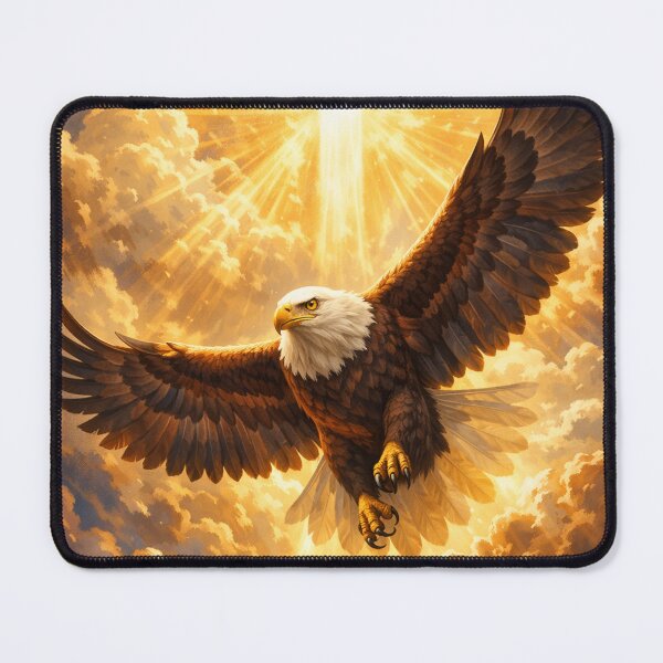 Item preview, Eagle Rising to the Cross – Glory & Light designed and sold by MastersDesignNk.