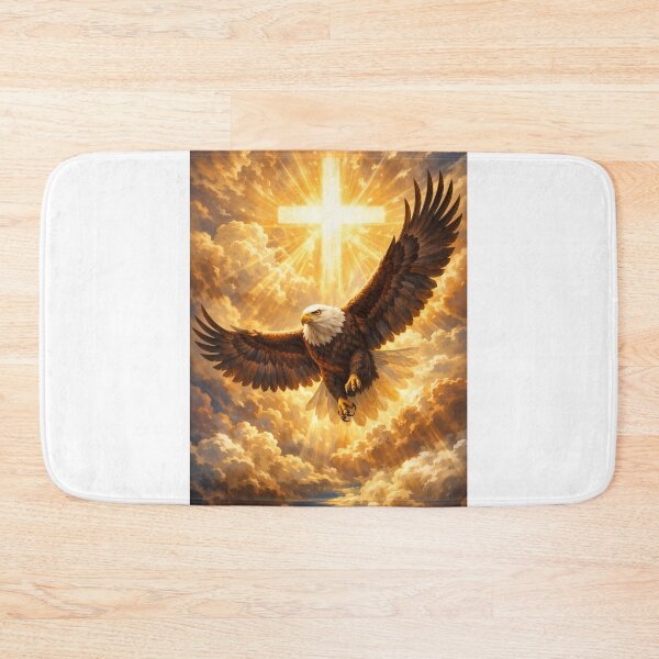 Item preview, Eagle Rising to the Cross – Glory & Light designed and sold by MastersDesignNk.